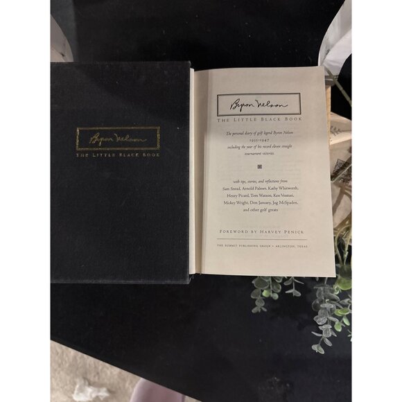 Bintage Byron Nelson "The Little Black Book" 1995 with Slipcase Hardcover Book - Picture 6 of 16